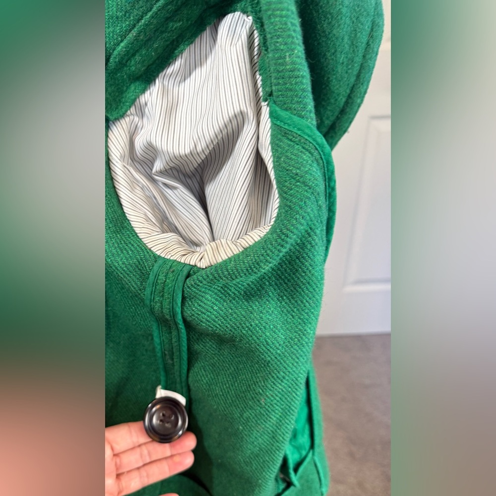 GAP Women's Emerald Green Peacoat. Women's Size XS. - Picture 5 of 7
